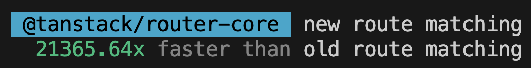 Big performance number